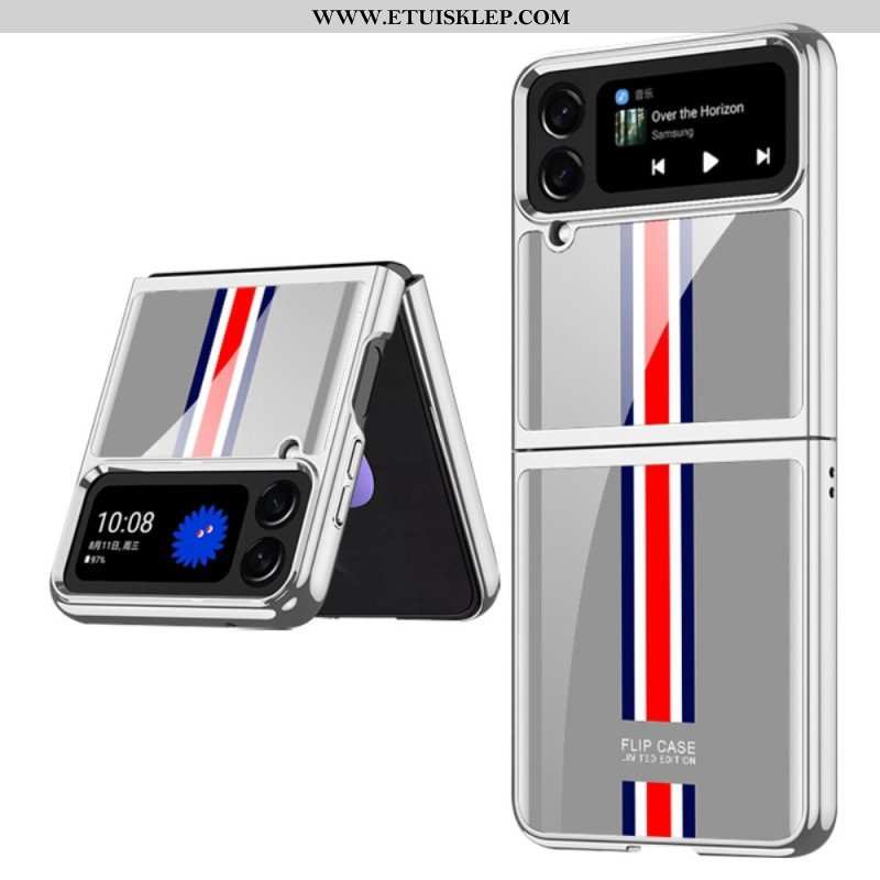 Etui do Samsung Galaxy Z Flip 4 Etui Folio Szkło Hartowane Trójkolorowe Gkk